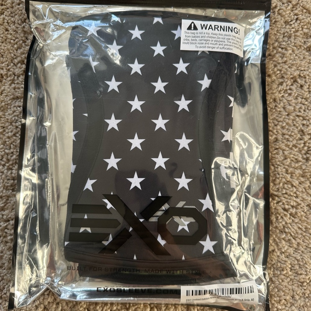 EXO limited edition NEW stars & stripes Knee Sleeves - medium
